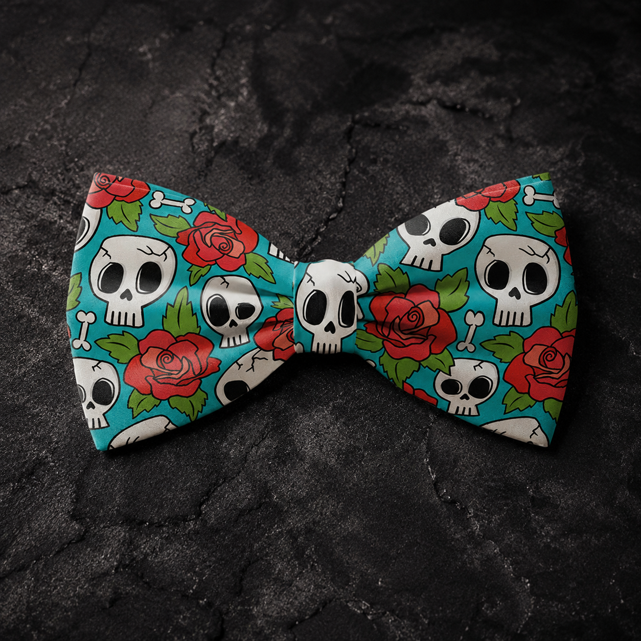 Skulls and Roses Bow Tie / Sailor Bow