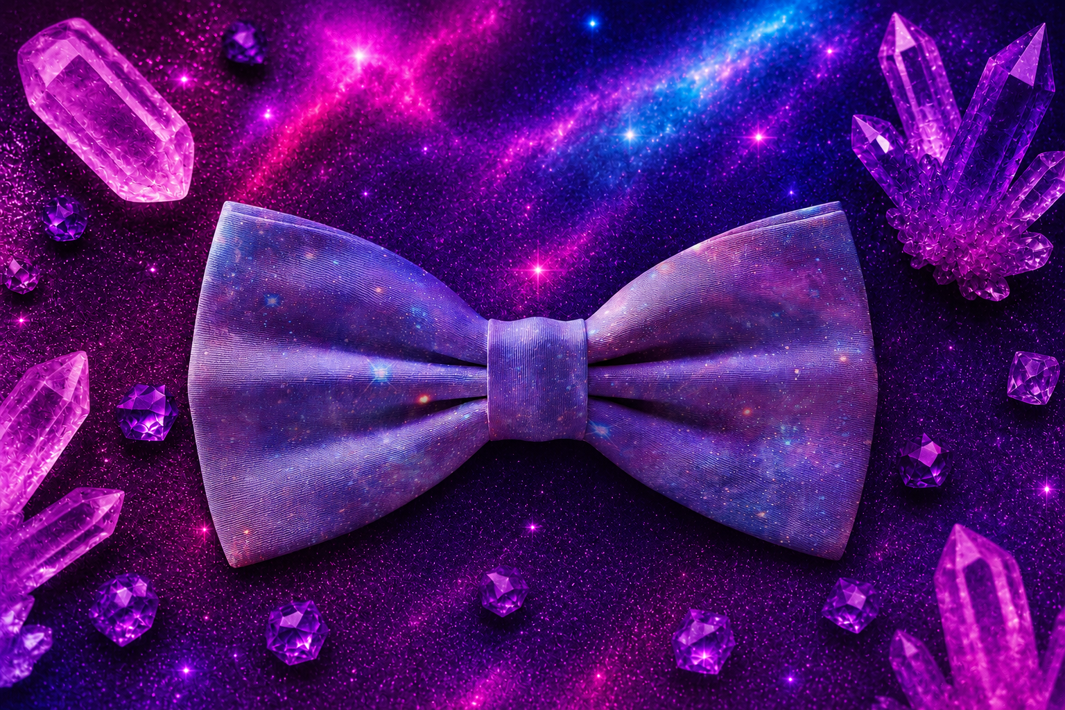 Purple Galaxy Bow Tie / Sailor Bow