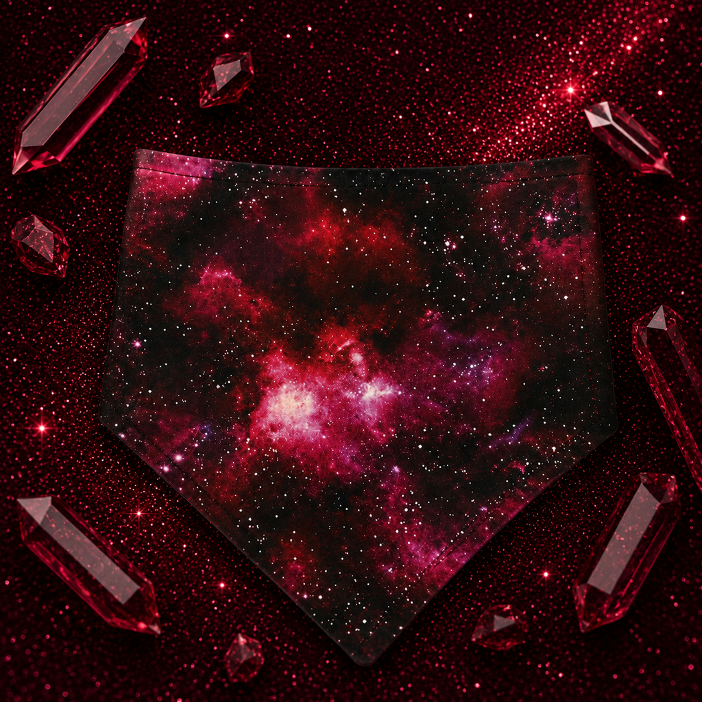 Burgundy Galaxy Bandana