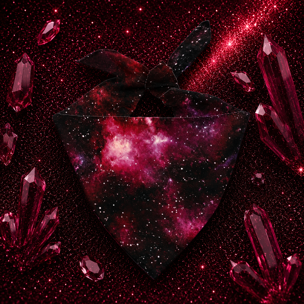 Burgundy Galaxy Bandana