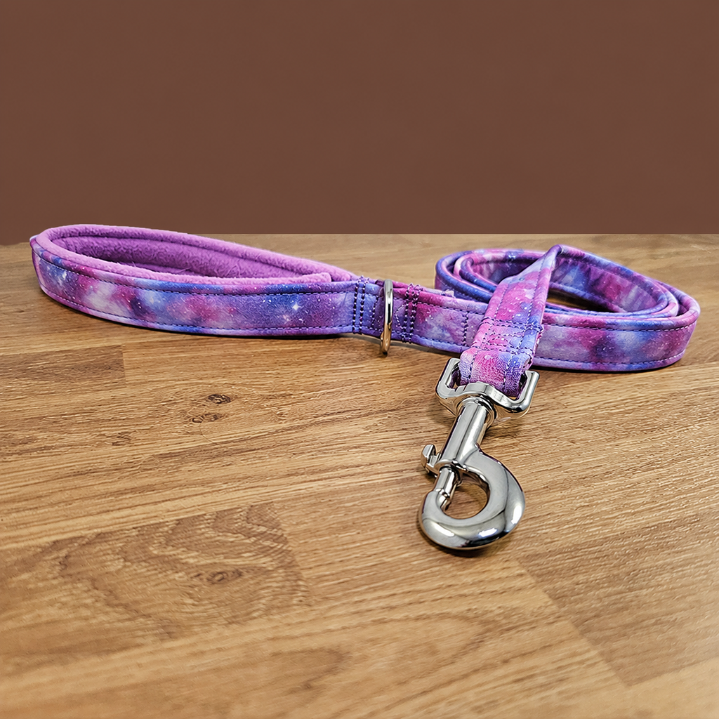 Pink Galaxy Dog Lead