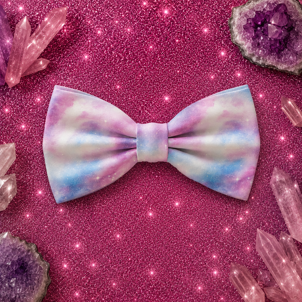 Pink Galaxy Bow Tie / Sailor Bow