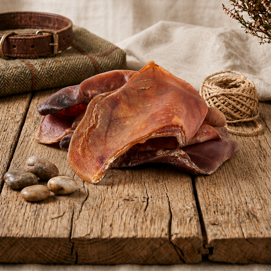 Extra Large pigs ears stacked