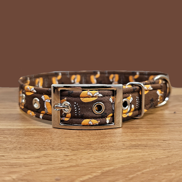 Brown Fox Dog Collar