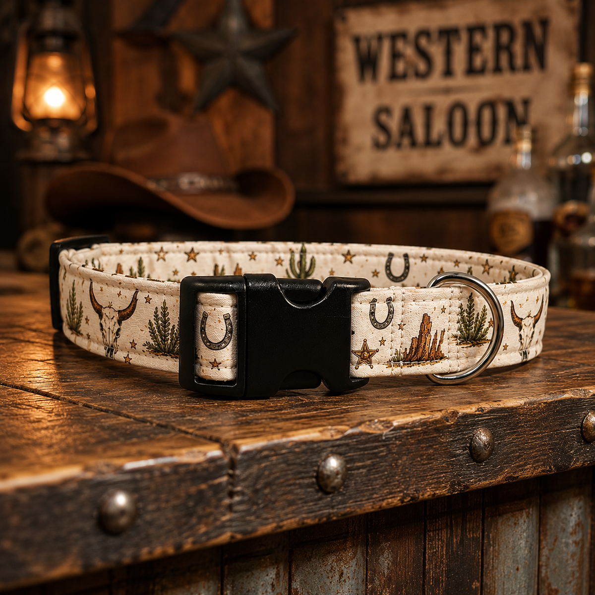 Cowboy Western Dog Collar