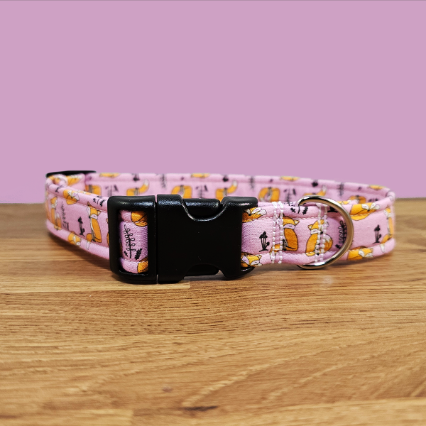 Pink Fox Dog Collar