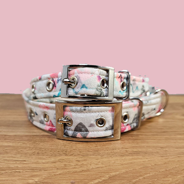 Pink Mountain Dog Collar