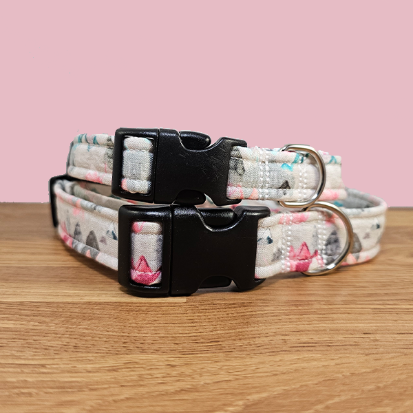 Pink Mountain Dog Collar