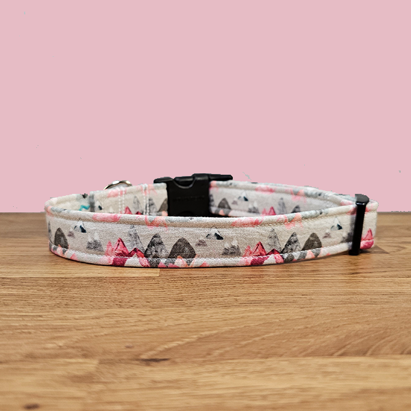 Pink Mountain Dog Collar