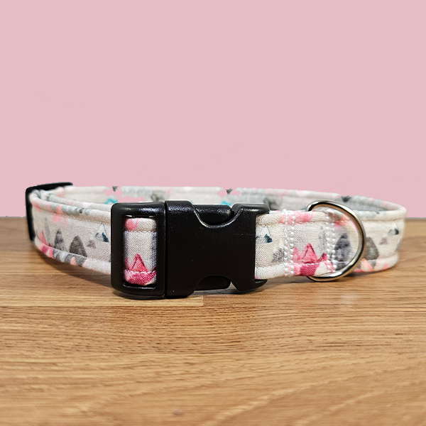 Pink Mountain Dog Collar