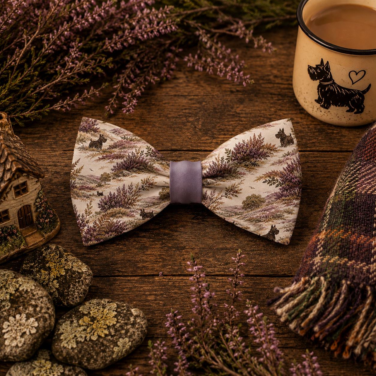 Scotties on the Heath Bow Tie / Sailor Bow